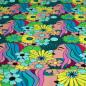 Preview: French Terry Hippie Style grün türkis - Karina+Kind